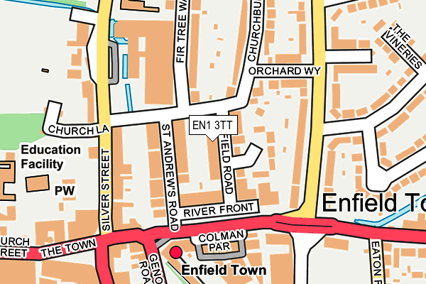 EN1 3TT map - OS OpenMap – Local (Ordnance Survey)