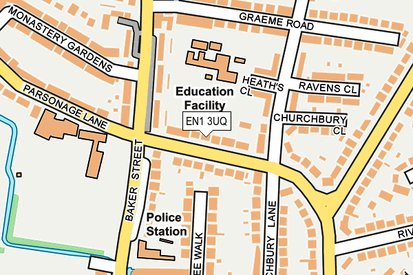 EN1 3UQ map - OS OpenMap – Local (Ordnance Survey)