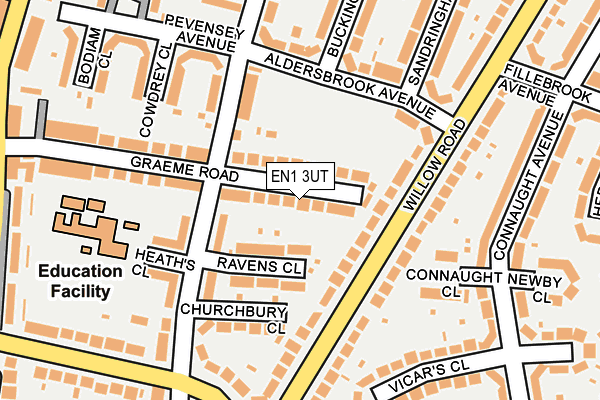 EN1 3UT map - OS OpenMap – Local (Ordnance Survey)