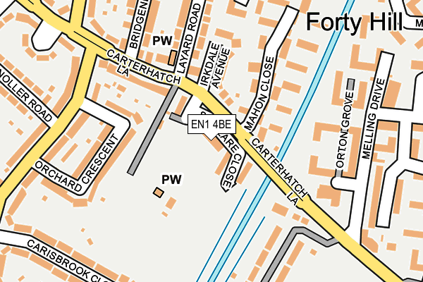 EN1 4BE map - OS OpenMap – Local (Ordnance Survey)