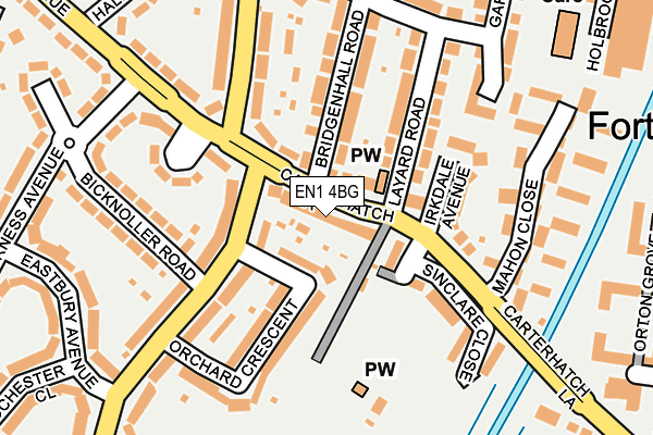 EN1 4BG map - OS OpenMap – Local (Ordnance Survey)