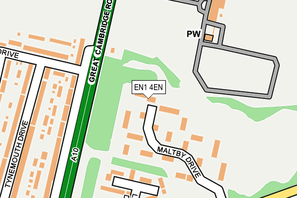 EN1 4EN map - OS OpenMap – Local (Ordnance Survey)