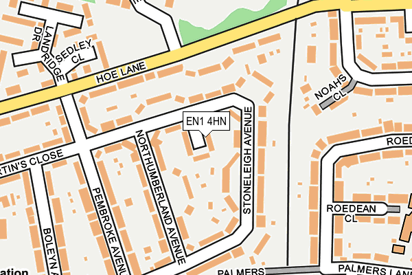 EN1 4HN map - OS OpenMap – Local (Ordnance Survey)