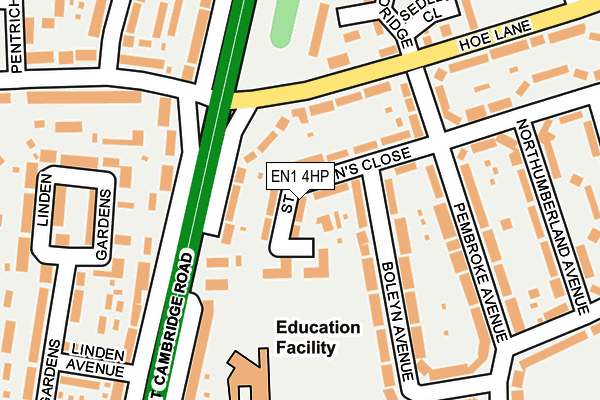 EN1 4HP map - OS OpenMap – Local (Ordnance Survey)