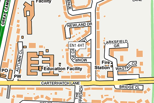 EN1 4HT map - OS OpenMap – Local (Ordnance Survey)