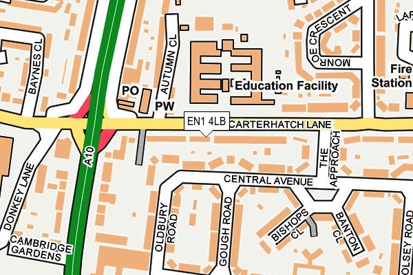 EN1 4LB map - OS OpenMap – Local (Ordnance Survey)
