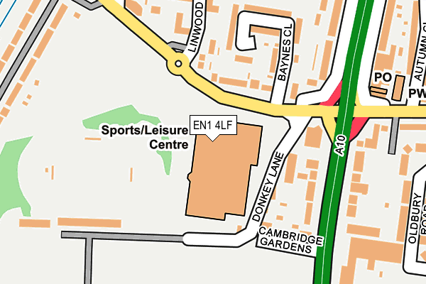 EN1 4LF map - OS OpenMap – Local (Ordnance Survey)