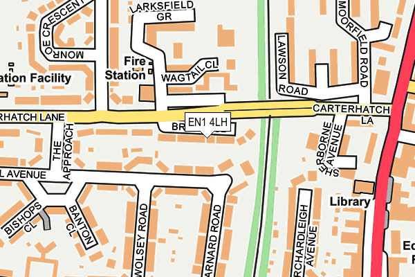 EN1 4LH map - OS OpenMap – Local (Ordnance Survey)