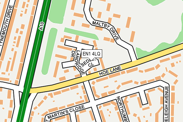 EN1 4LQ map - OS OpenMap – Local (Ordnance Survey)