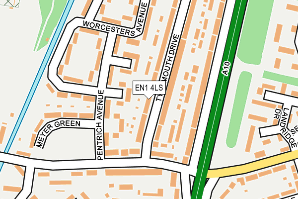 EN1 4LS map - OS OpenMap – Local (Ordnance Survey)