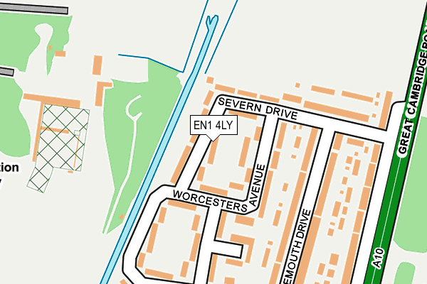 EN1 4LY map - OS OpenMap – Local (Ordnance Survey)