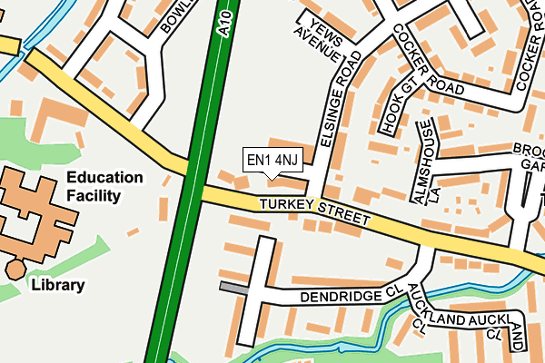 EN1 4NJ map - OS OpenMap – Local (Ordnance Survey)