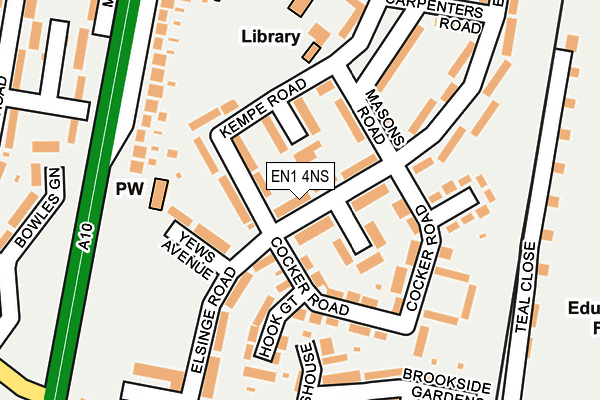 EN1 4NS map - OS OpenMap – Local (Ordnance Survey)