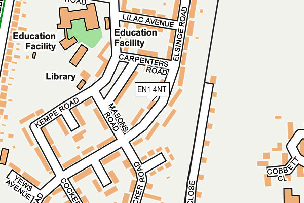 EN1 4NT map - OS OpenMap – Local (Ordnance Survey)