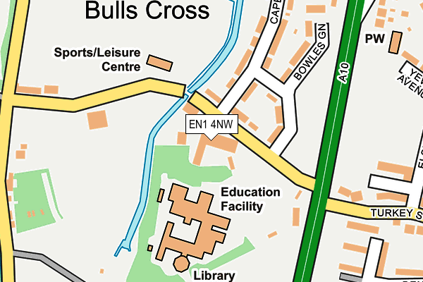 EN1 4NW map - OS OpenMap – Local (Ordnance Survey)