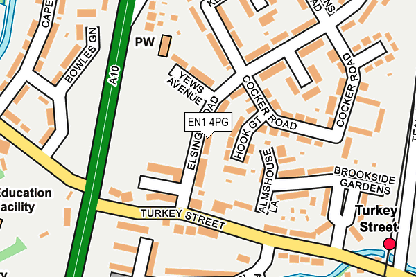 EN1 4PG map - OS OpenMap – Local (Ordnance Survey)