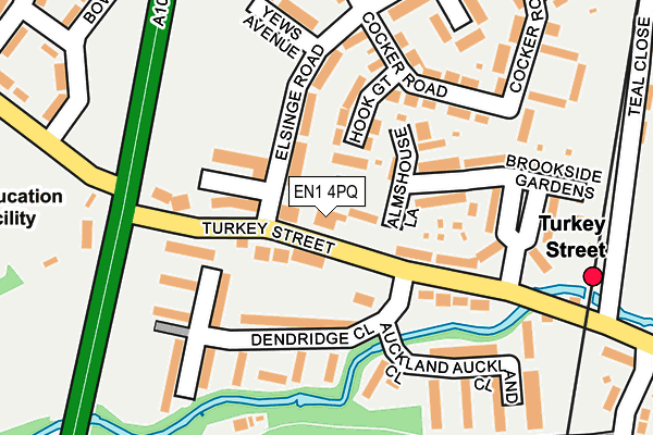 EN1 4PQ map - OS OpenMap – Local (Ordnance Survey)