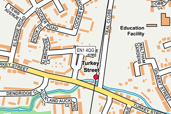 EN1 4QG map - OS OpenMap – Local (Ordnance Survey)