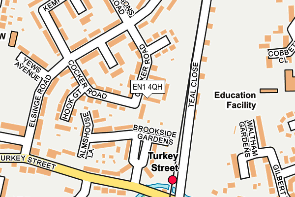 EN1 4QH map - OS OpenMap – Local (Ordnance Survey)
