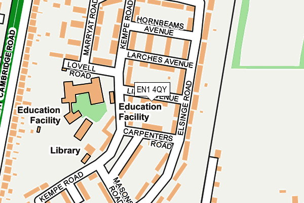 EN1 4QY map - OS OpenMap – Local (Ordnance Survey)