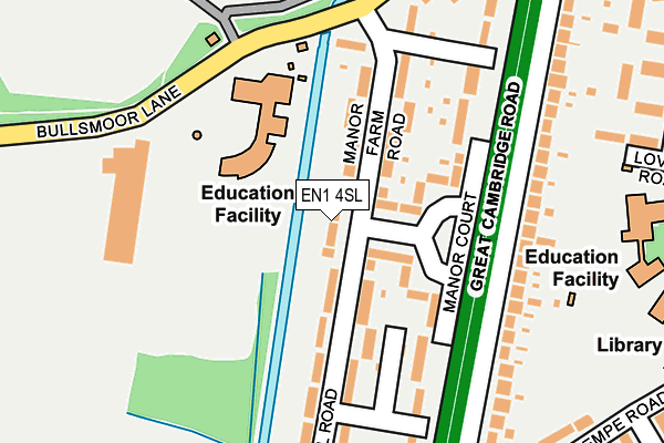 EN1 4SL map - OS OpenMap – Local (Ordnance Survey)