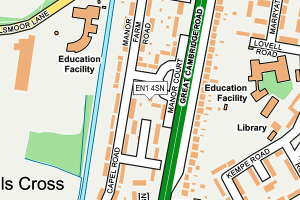 EN1 4SN map - OS OpenMap – Local (Ordnance Survey)