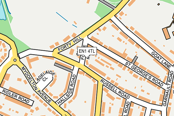 EN1 4TL map - OS OpenMap – Local (Ordnance Survey)