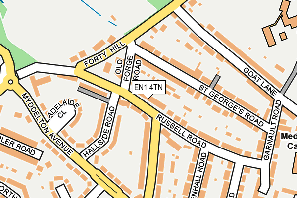 EN1 4TN map - OS OpenMap – Local (Ordnance Survey)