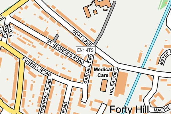EN1 4TS map - OS OpenMap – Local (Ordnance Survey)