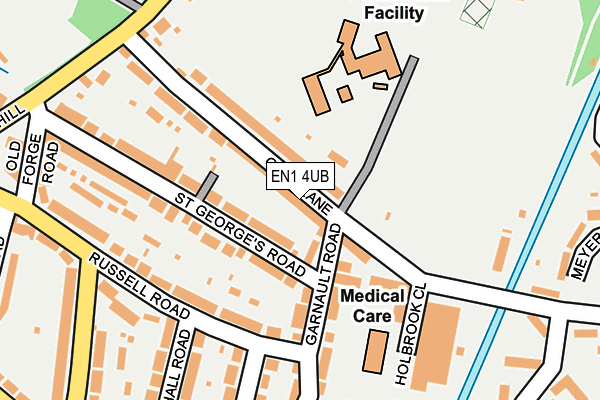 EN1 4UB map - OS OpenMap – Local (Ordnance Survey)