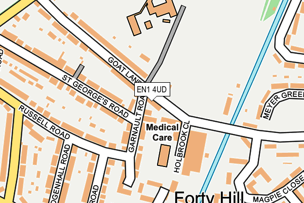 EN1 4UD map - OS OpenMap – Local (Ordnance Survey)