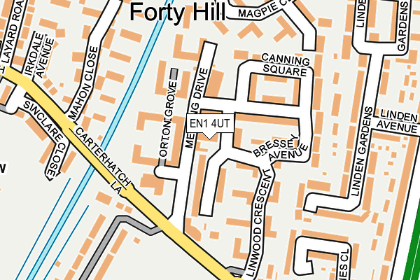EN1 4UT map - OS OpenMap – Local (Ordnance Survey)