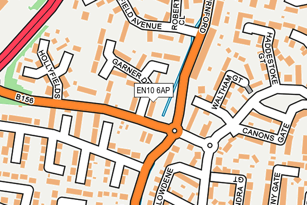 EN10 6AP map - OS OpenMap – Local (Ordnance Survey)