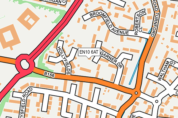 EN10 6AT map - OS OpenMap – Local (Ordnance Survey)