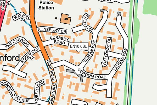 EN10 6BL map - OS OpenMap – Local (Ordnance Survey)