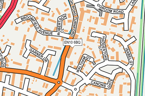 EN10 6BQ map - OS OpenMap – Local (Ordnance Survey)