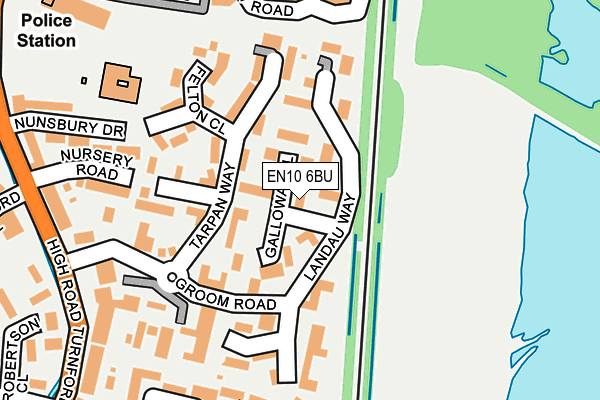 EN10 6BU map - OS OpenMap – Local (Ordnance Survey)