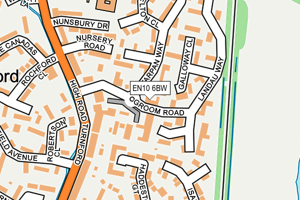 EN10 6BW map - OS OpenMap – Local (Ordnance Survey)