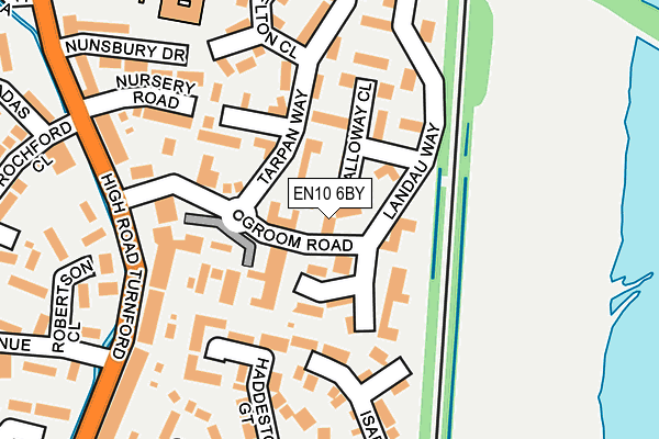 EN10 6BY map - OS OpenMap – Local (Ordnance Survey)