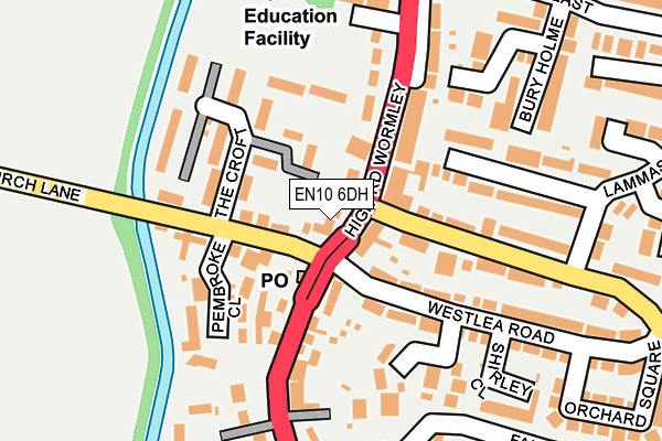 EN10 6DH map - OS OpenMap – Local (Ordnance Survey)