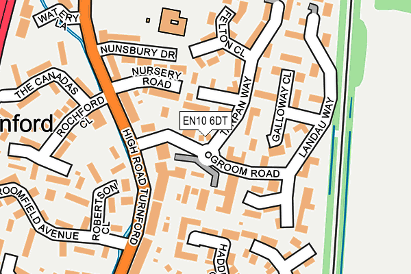EN10 6DT map - OS OpenMap – Local (Ordnance Survey)