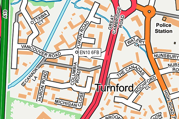 EN10 6FB map - OS OpenMap – Local (Ordnance Survey)