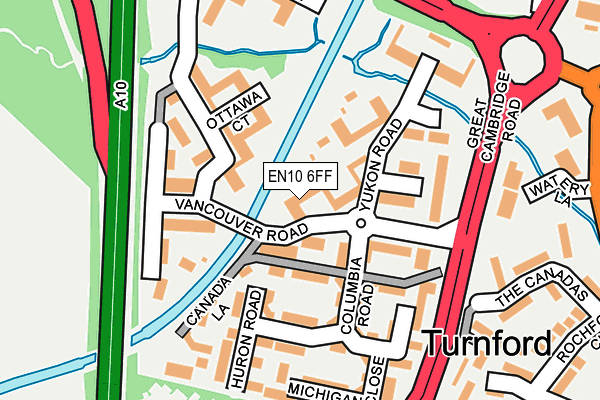 EN10 6FF map - OS OpenMap – Local (Ordnance Survey)