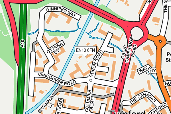 EN10 6FN map - OS OpenMap – Local (Ordnance Survey)