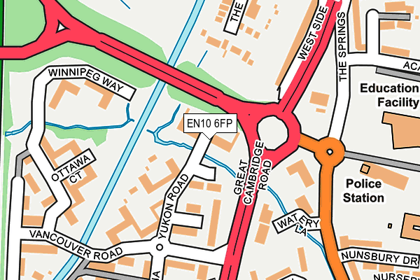 EN10 6FP map - OS OpenMap – Local (Ordnance Survey)