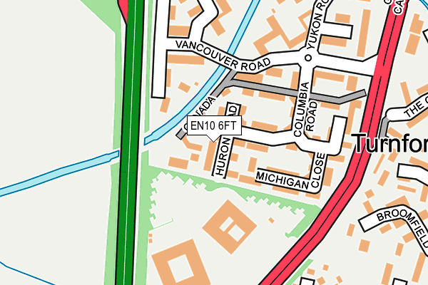 EN10 6FT map - OS OpenMap – Local (Ordnance Survey)