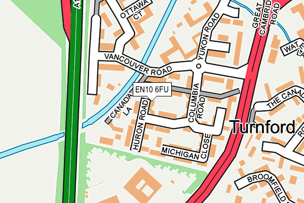 EN10 6FU map - OS OpenMap – Local (Ordnance Survey)
