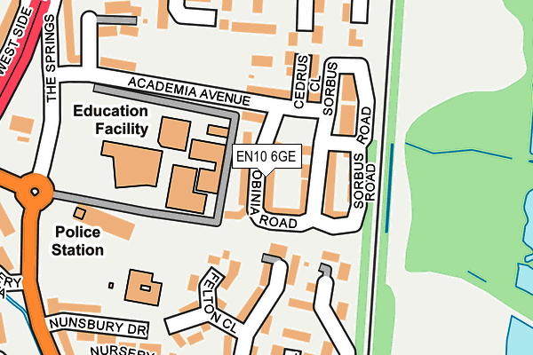 EN10 6GE map - OS OpenMap – Local (Ordnance Survey)