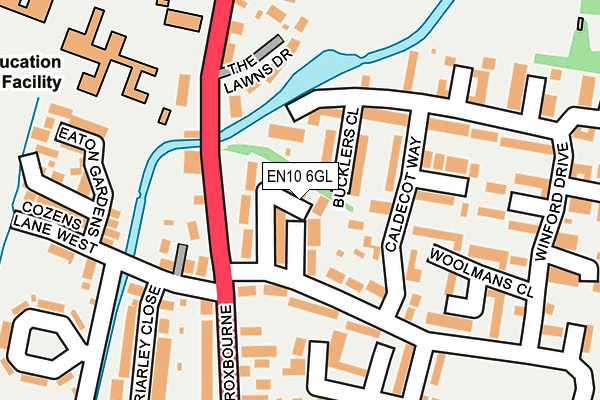 EN10 6GL map - OS OpenMap – Local (Ordnance Survey)