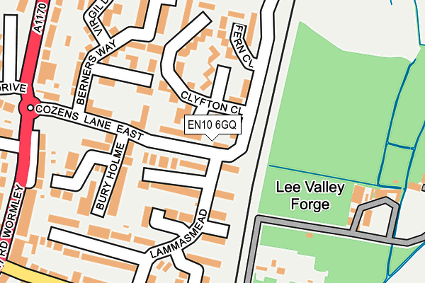 EN10 6GQ map - OS OpenMap – Local (Ordnance Survey)